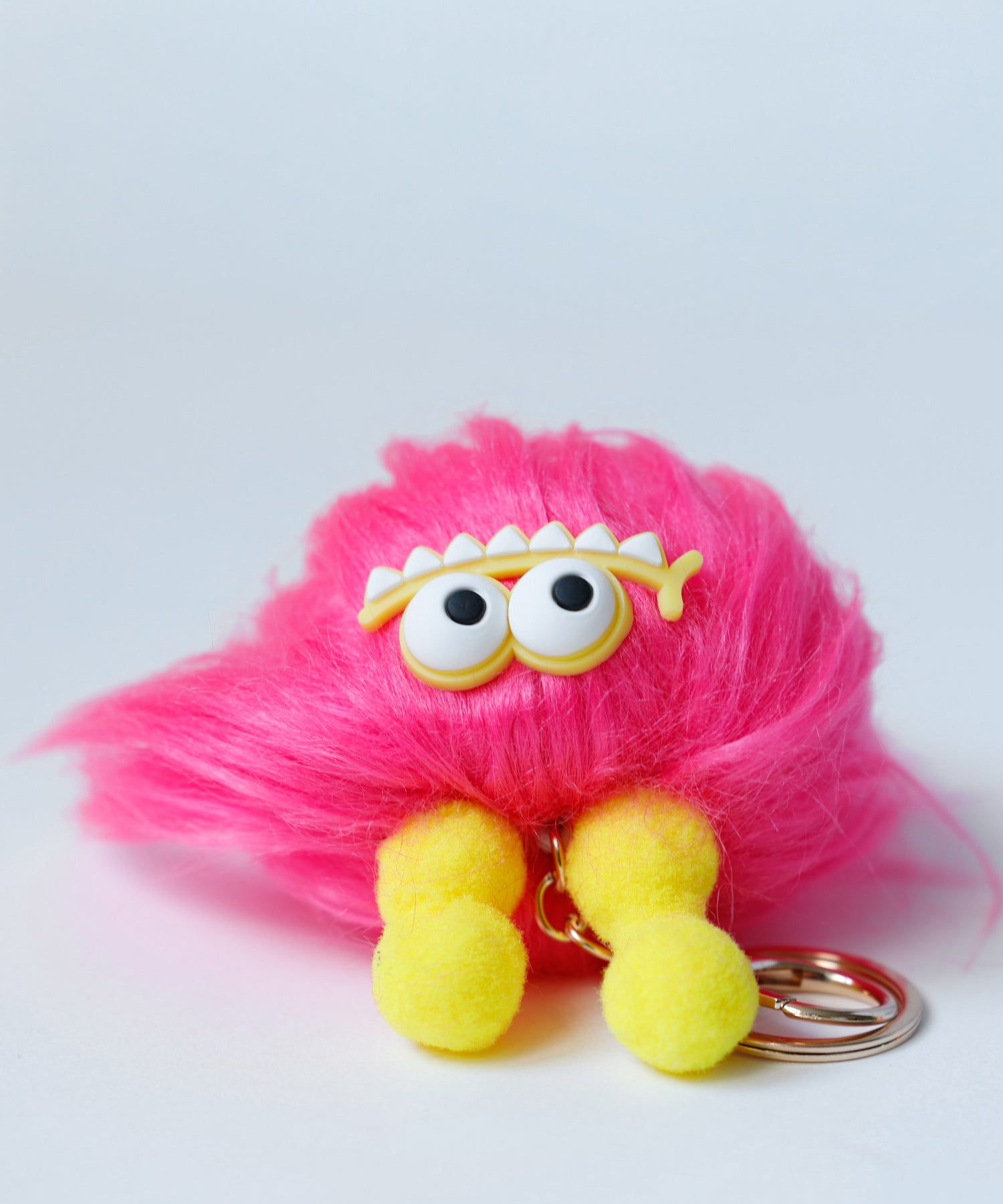 ヴィータフェリーチェ VitaFelice ロングヘアーモンスターバッグチャーム（ゴールド金具 バッグチャーム） （BLUE） BLUE