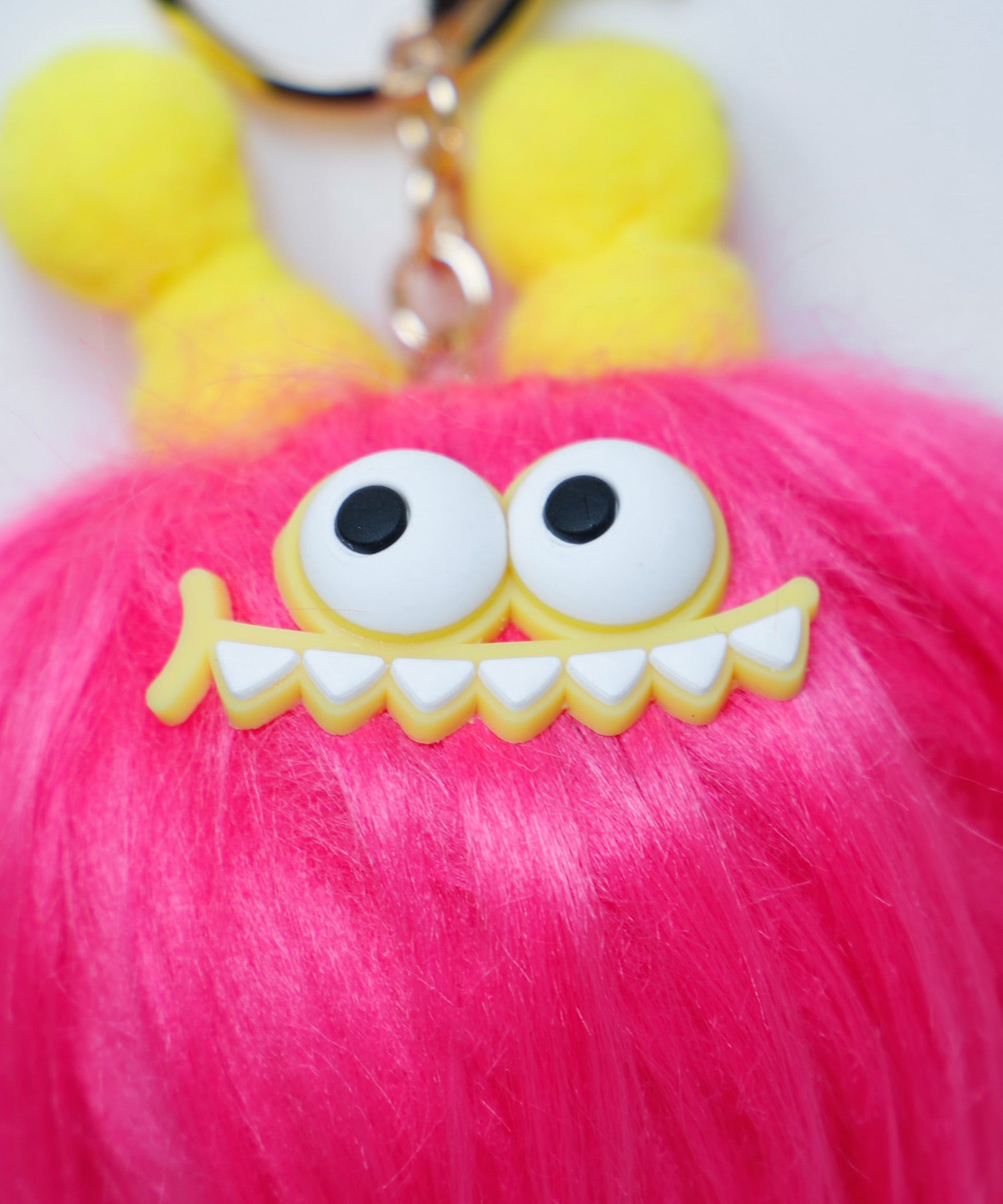 ヴィータフェリーチェ VitaFelice ロングヘアーモンスターバッグチャーム（ゴールド金具 バッグチャーム） （BLUE） BLUE