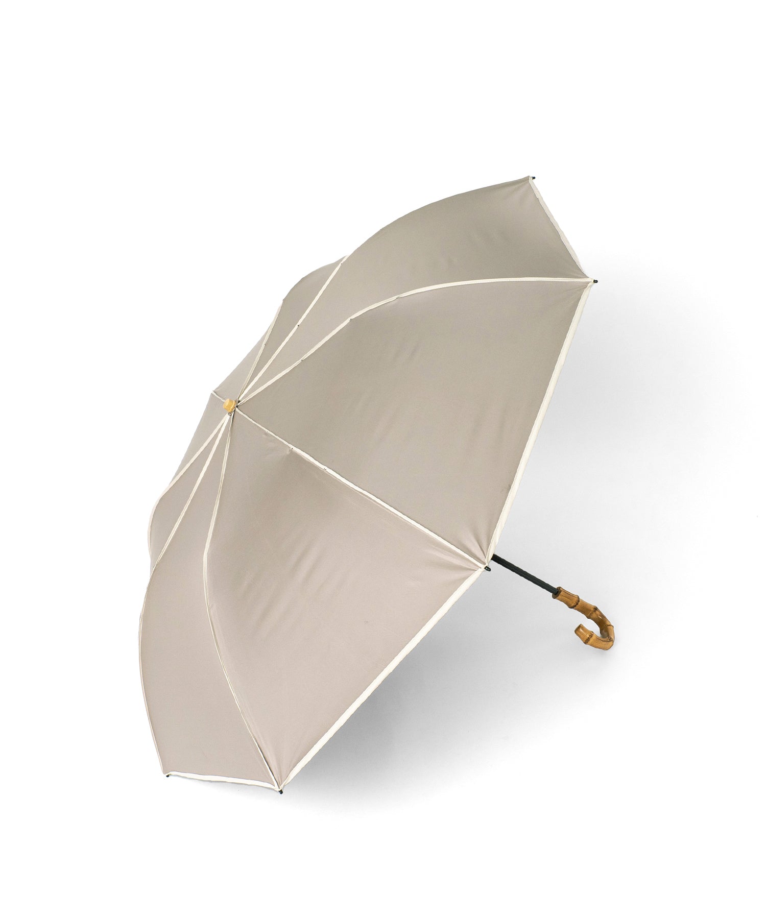 ヴィータフェリーチェ VitaFelice 2段折りショート傘 雨傘 日傘（晴雨兼用/親骨55cm） （CBOWGRAYBEIGE） CBOWGRAYBEIGE