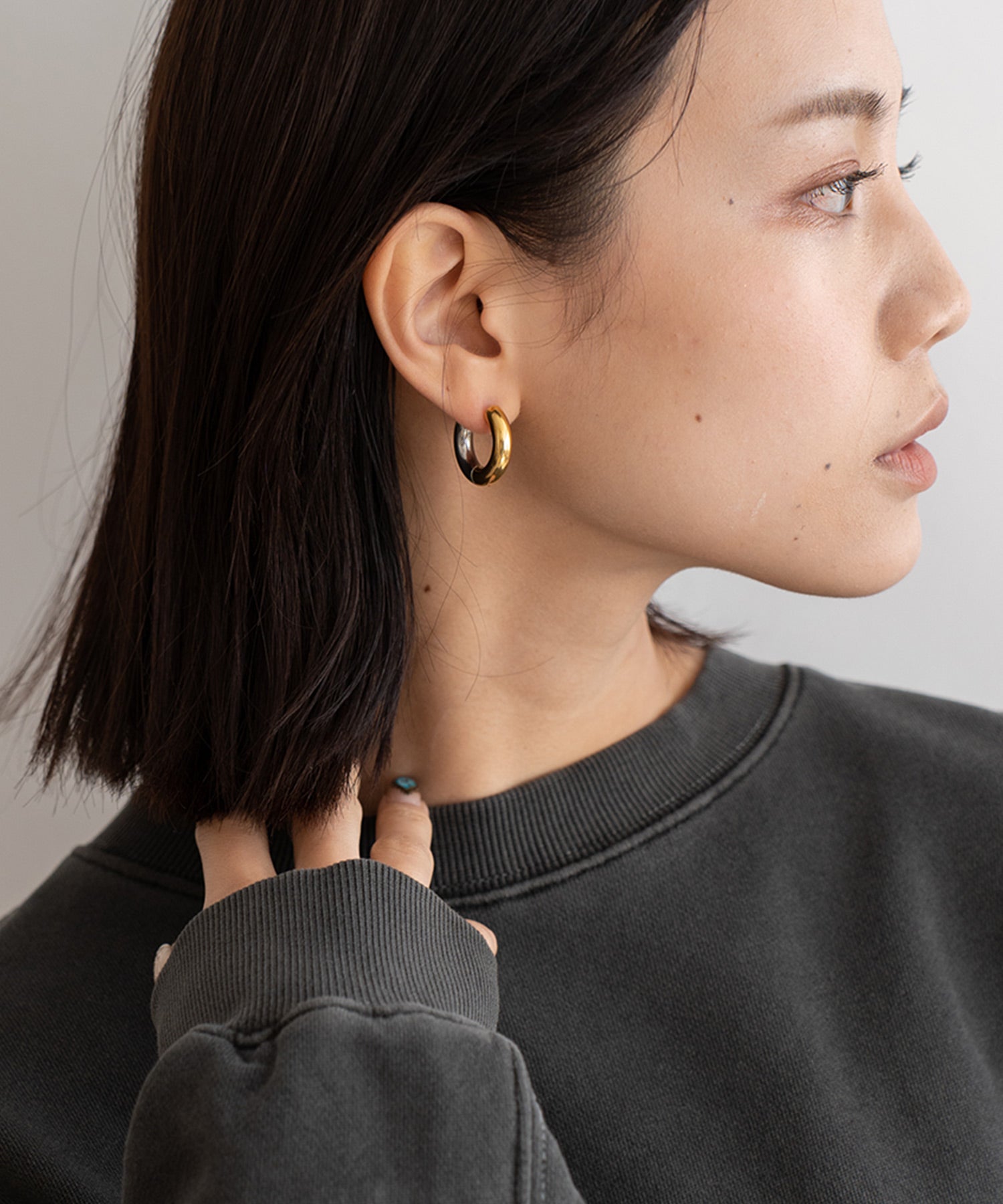 ヴィータフェリーチェ VitaFelice リバーシブルフープピアス