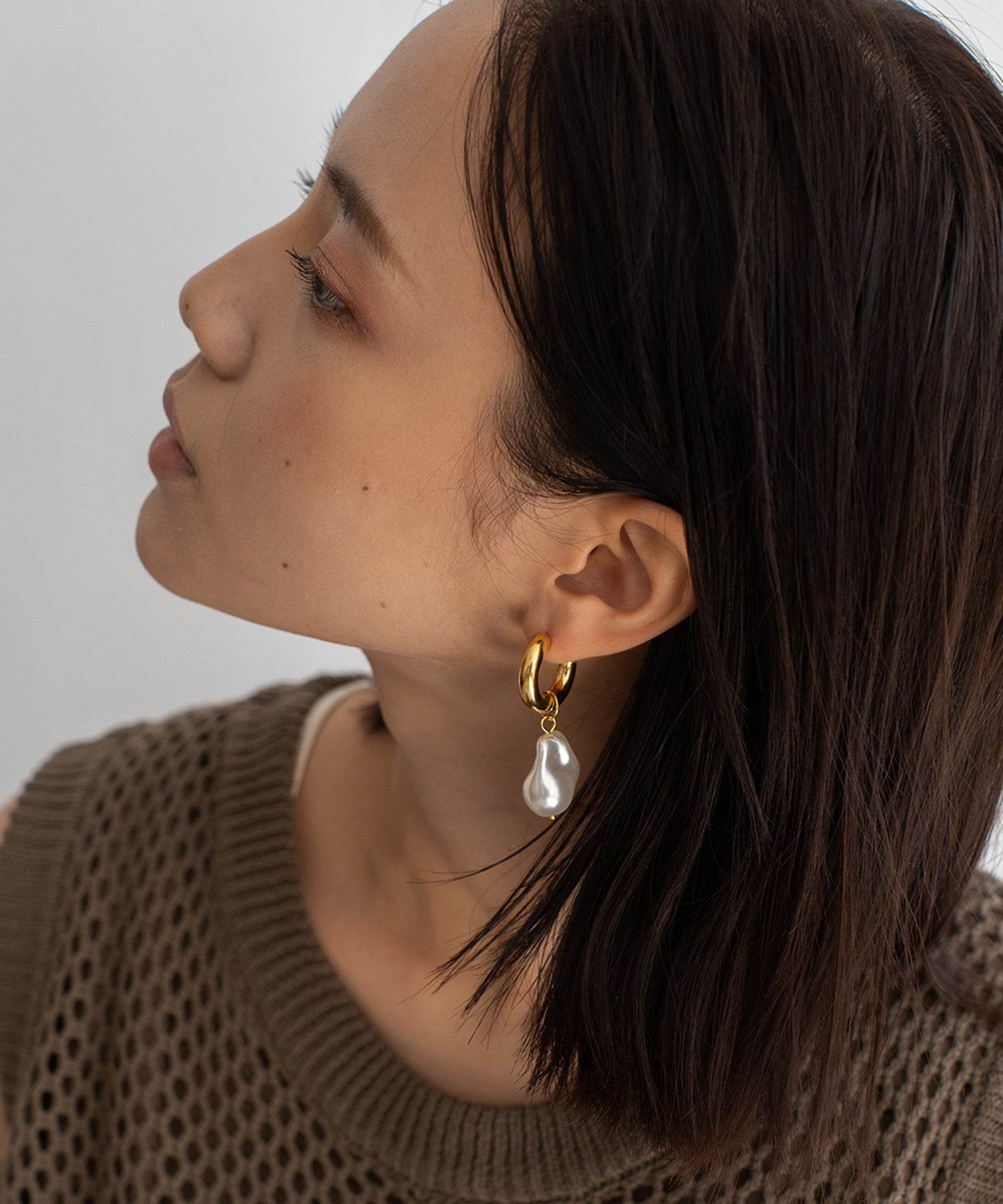 ヴィータフェリーチェ VitaFelice パールモチーフピアス,GOLD