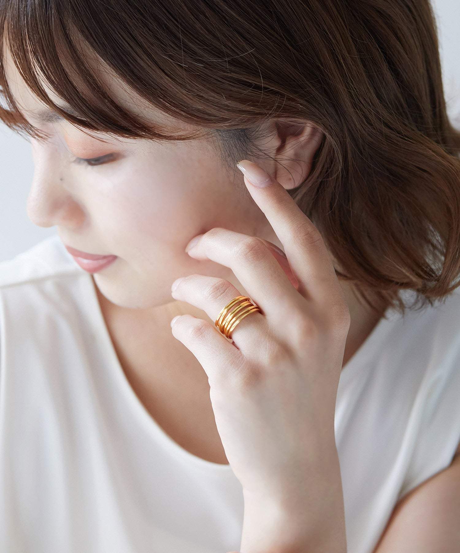 VitaFelice 6 Row Wave Ring