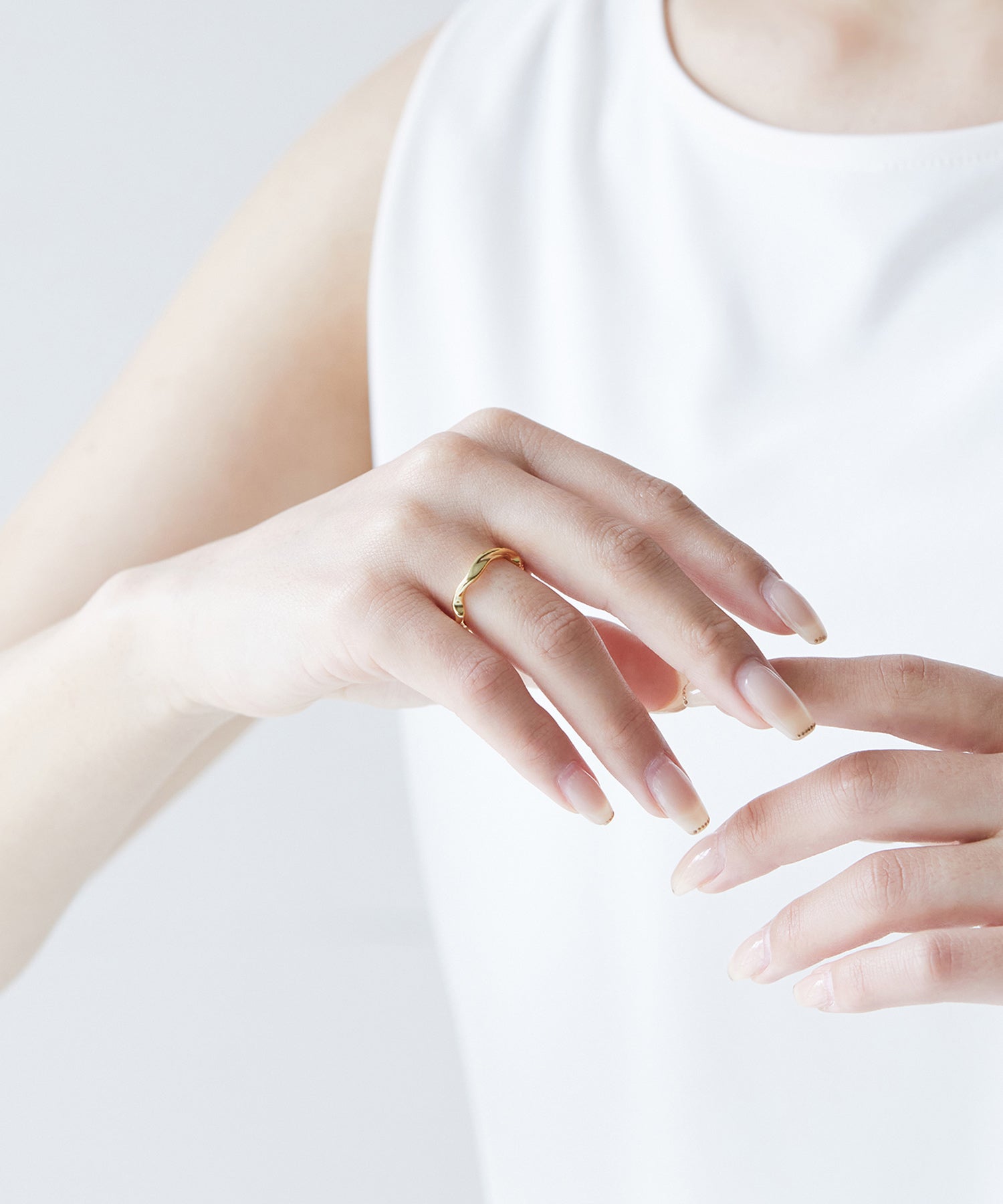 ヴィータフェリーチェ VitaFelice ダブルライン ウイーブ リング