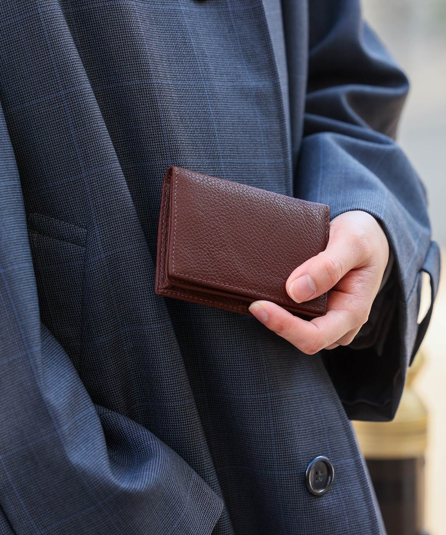 VitaFelice Cowhide Business Card Case