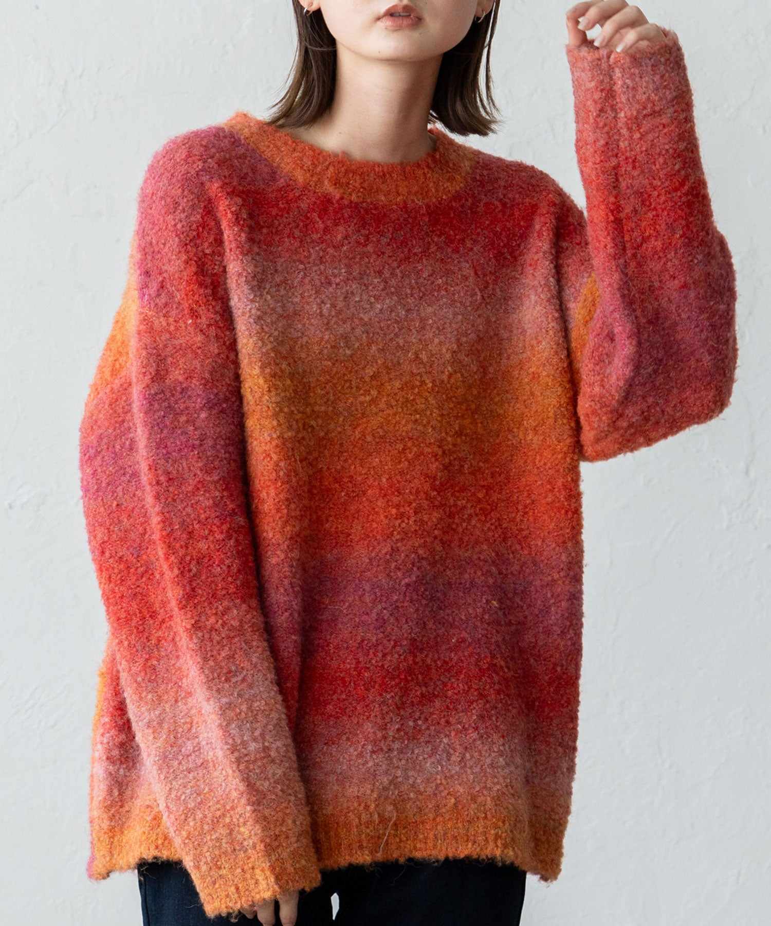 ヴィータフェリーチェ VitaFelice プルオーバー マーブルニット