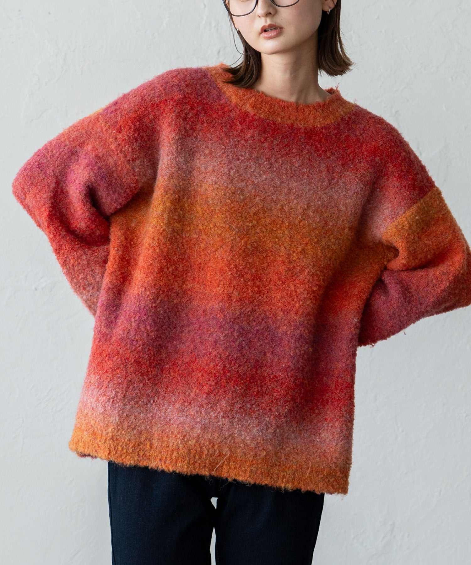 ヴィータフェリーチェ VitaFelice プルオーバー マーブルニット