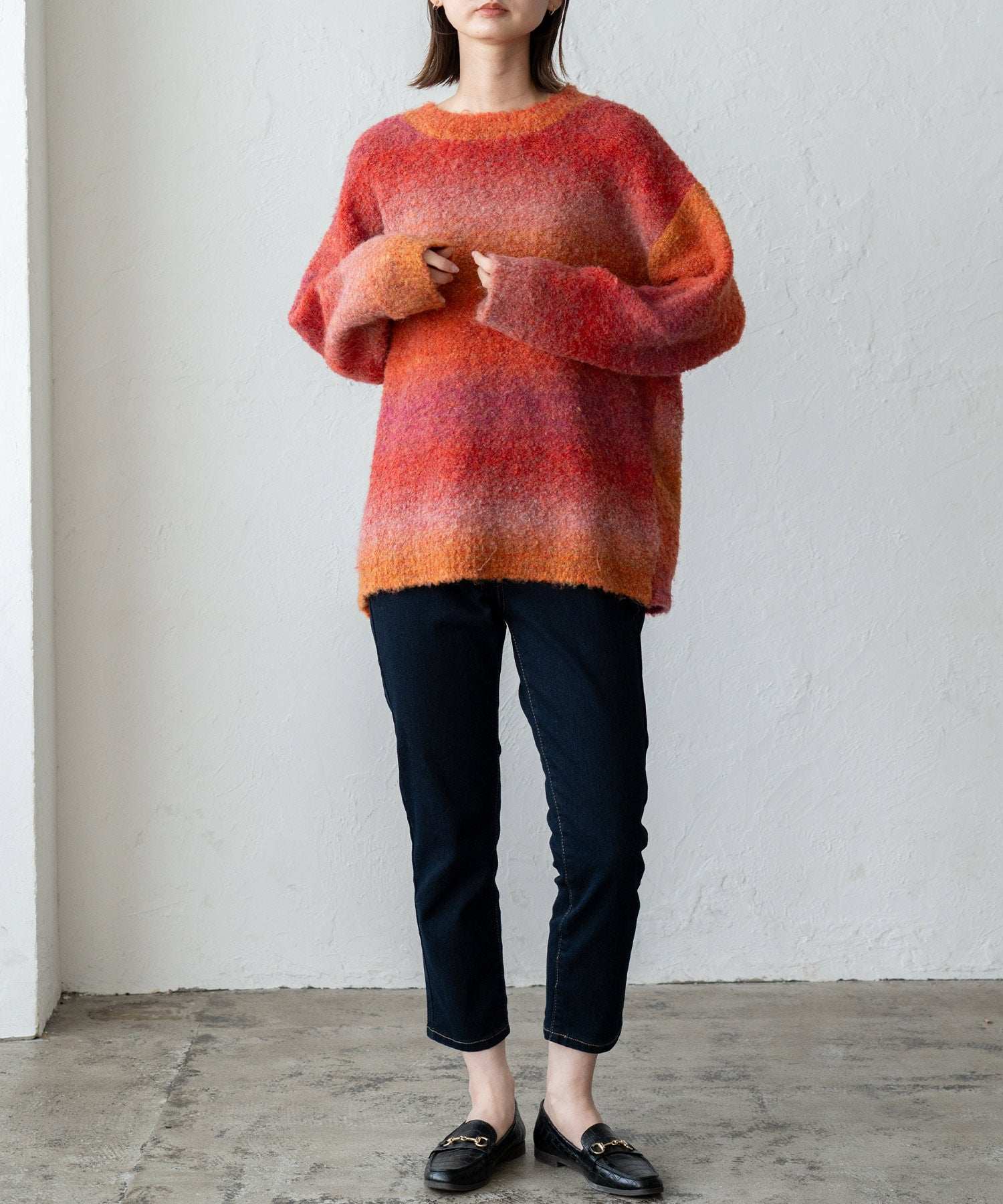 ヴィータフェリーチェ VitaFelice プルオーバー マーブルニット