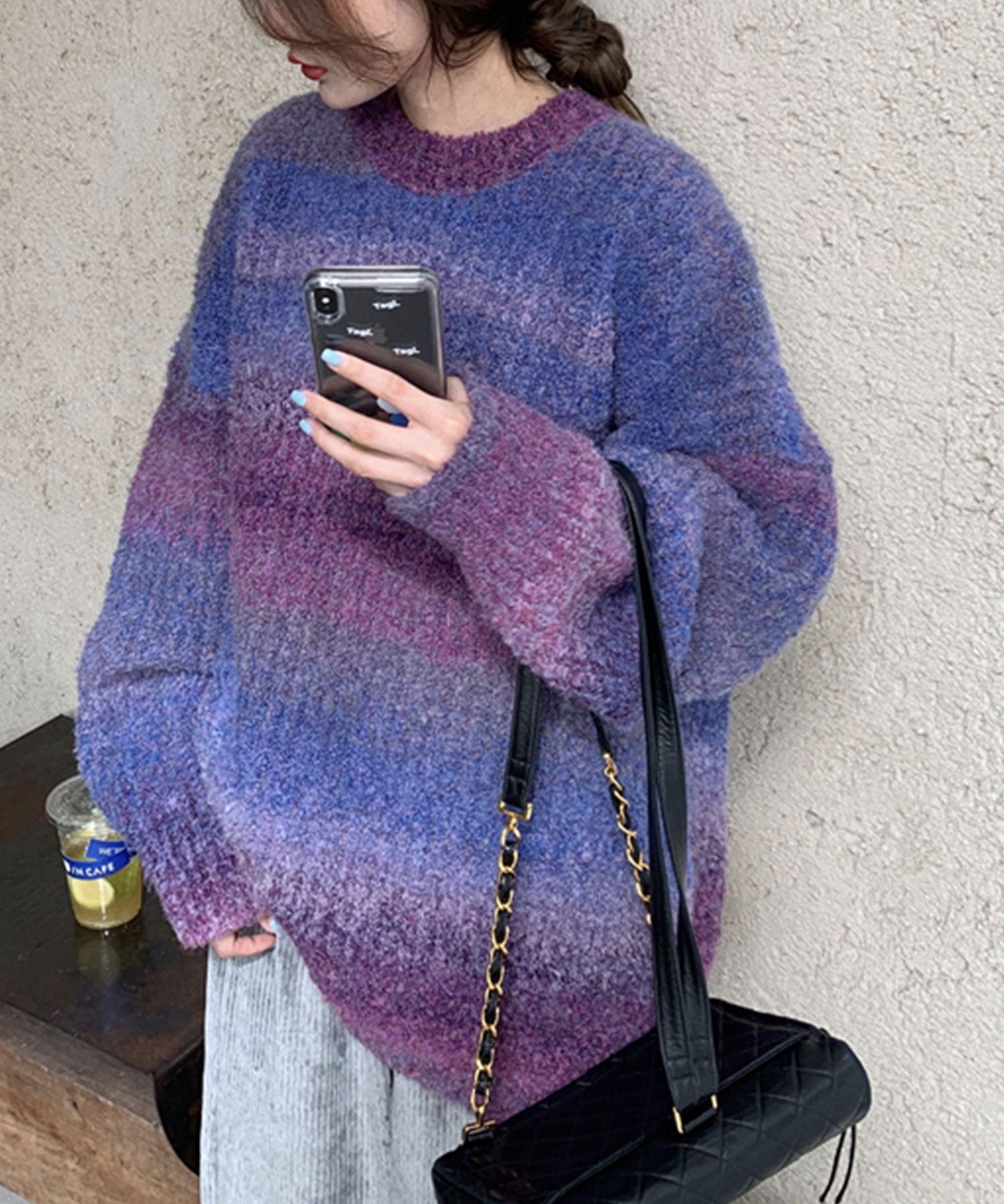 ヴィータフェリーチェ VitaFelice プルオーバー マーブルニット