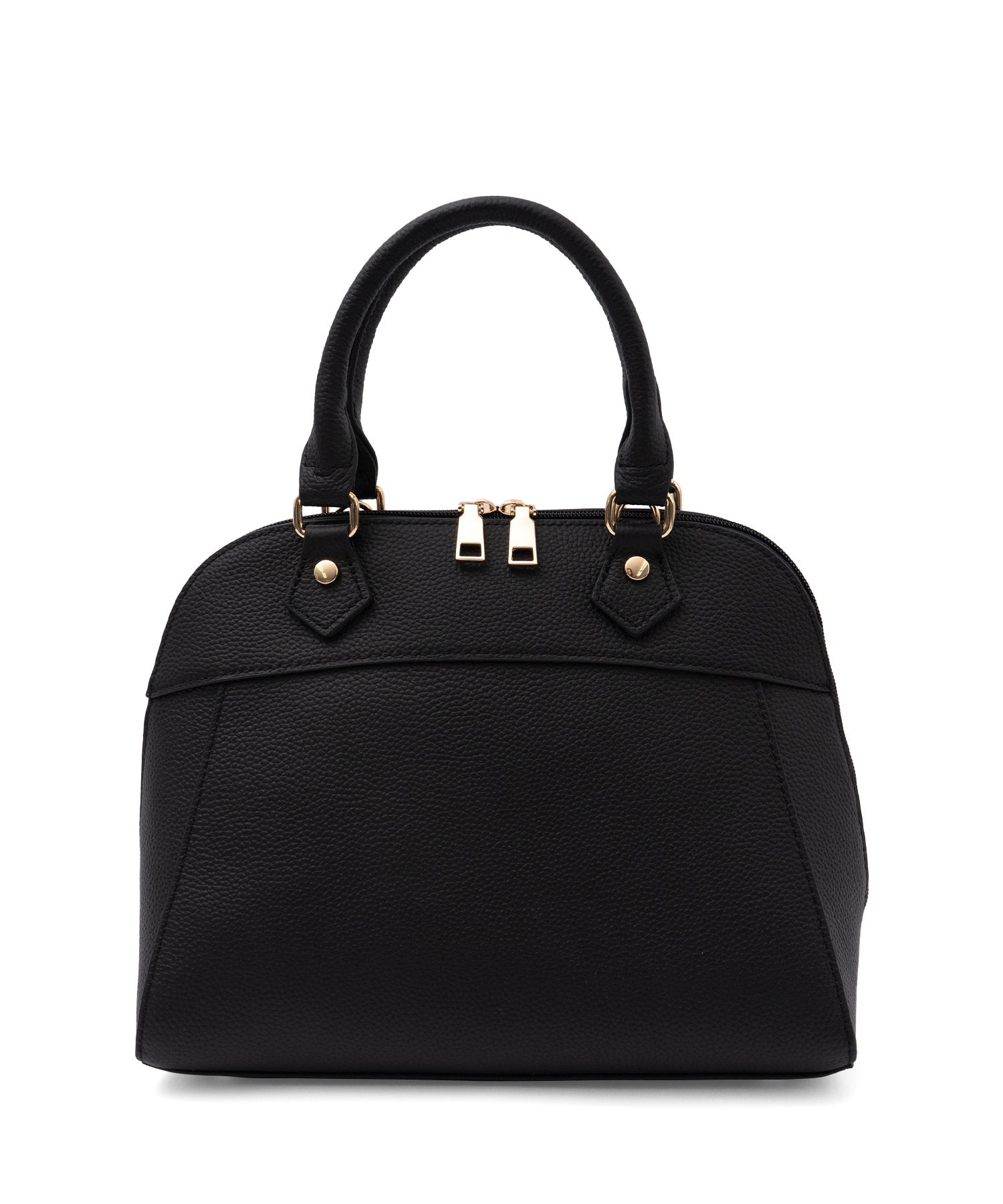 ヴィータフェリーチェ VitaFelice ラウンドファスナー本革2wayハンドバッグ （BLACK） BLACK