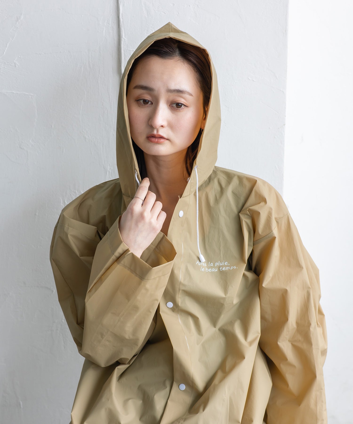 ヴィータフェリーチェ VitaFelice ロングレインコート （BEIGE） BEIGE