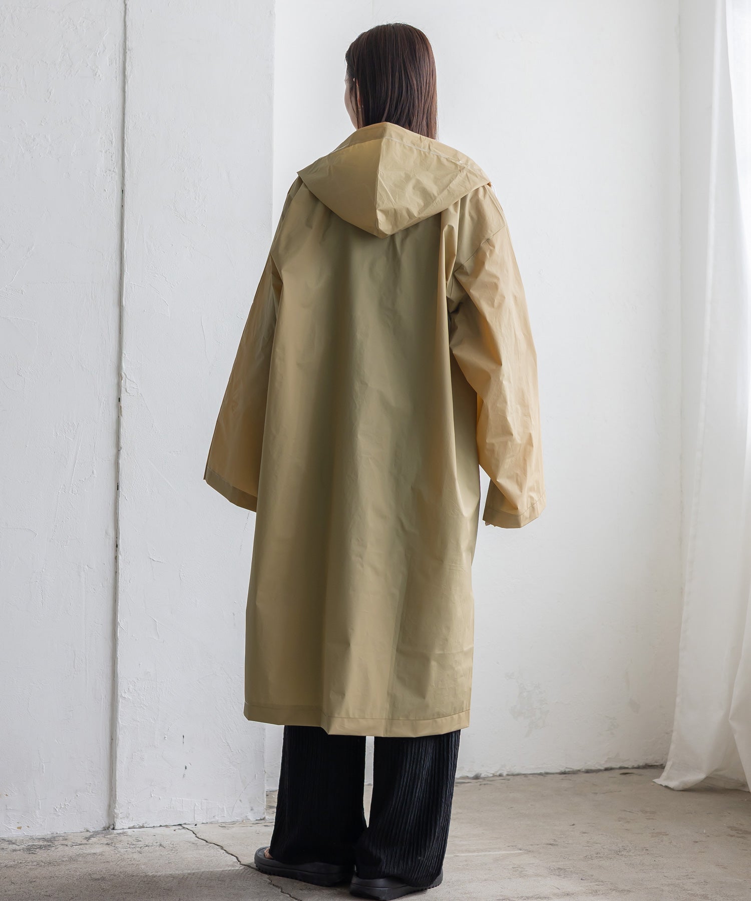 ヴィータフェリーチェ VitaFelice ロングレインコート （BEIGE） BEIGE