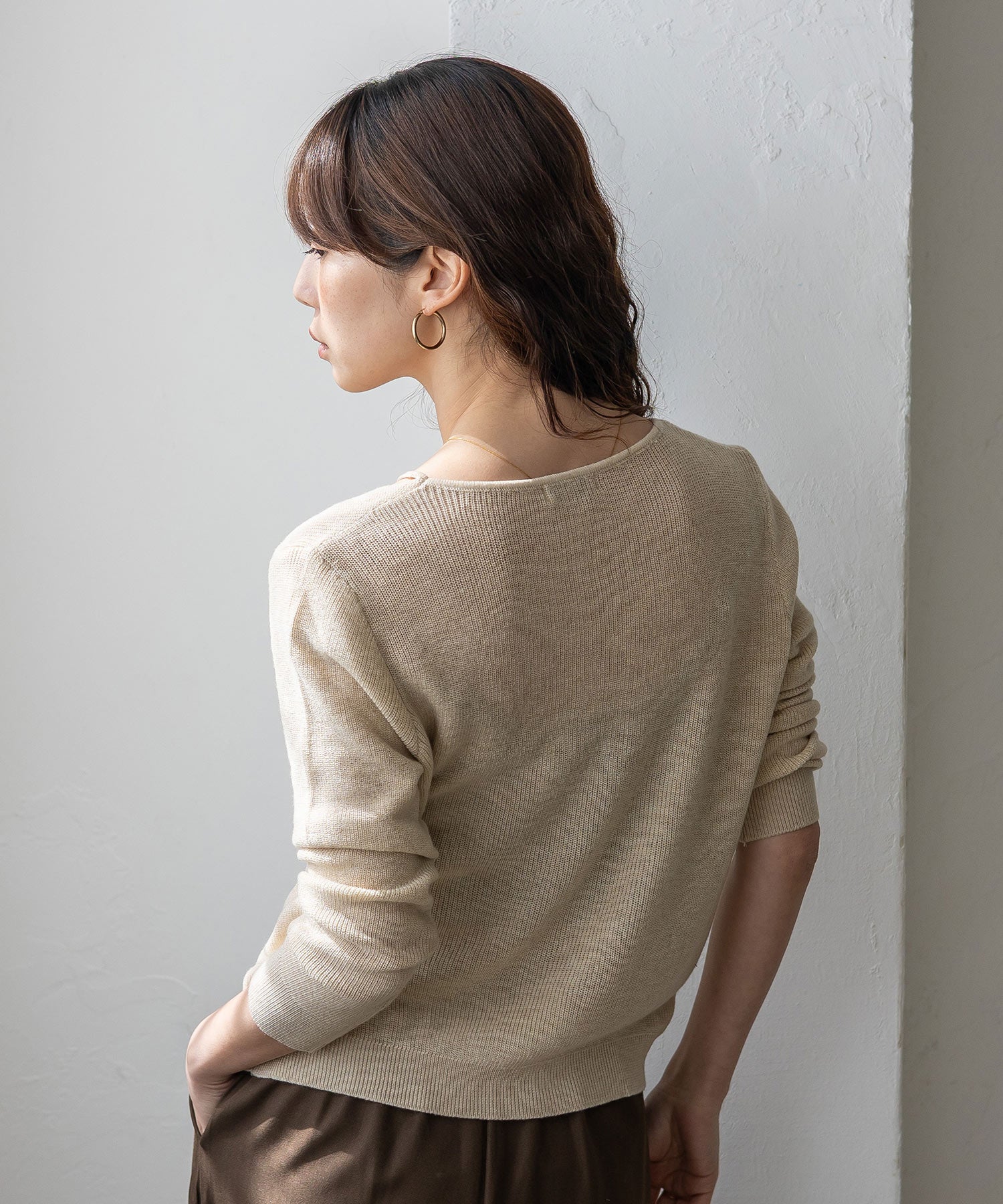 ヴィータフェリーチェ VitaFelice キャミレイヤード風ニットトップス （BLACK） BLACK