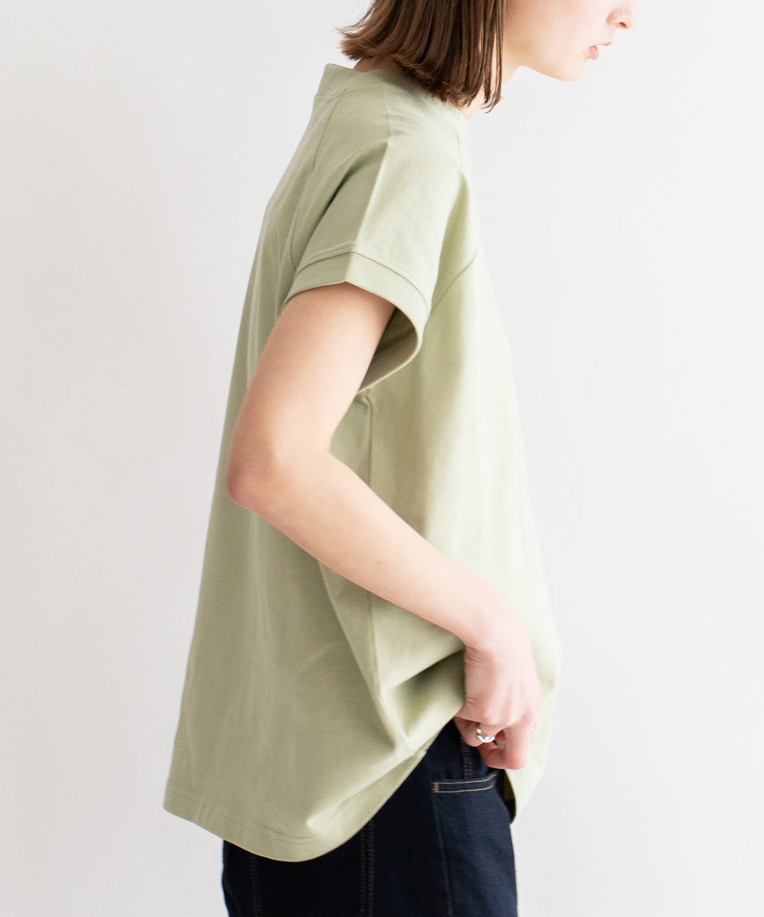 ヴィータフェリーチェ VitaFelice コットンクルーネックTシャツ