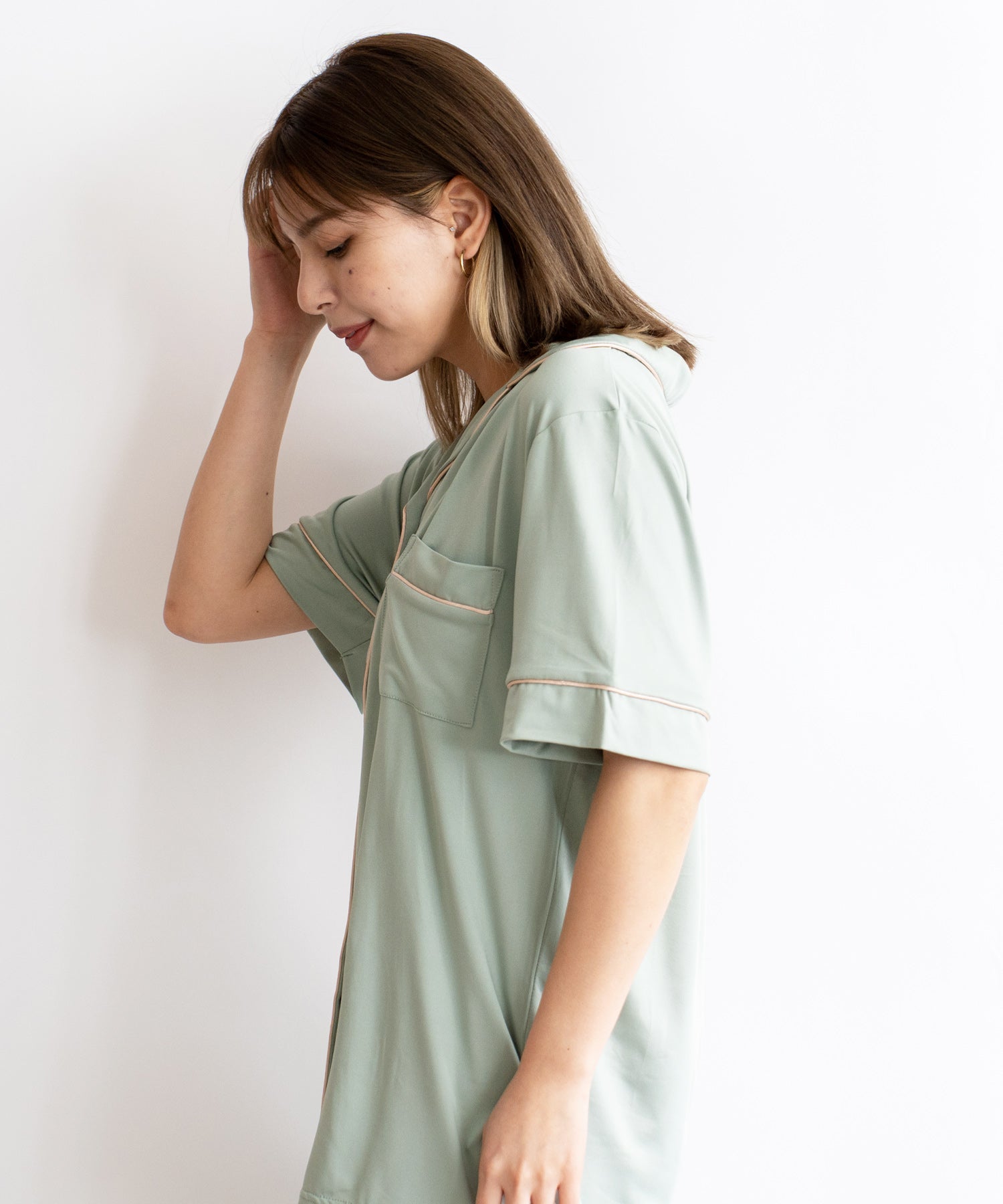 ヴィータフェリーチェ VitaFelice てろとろスムース半袖ルームウェア