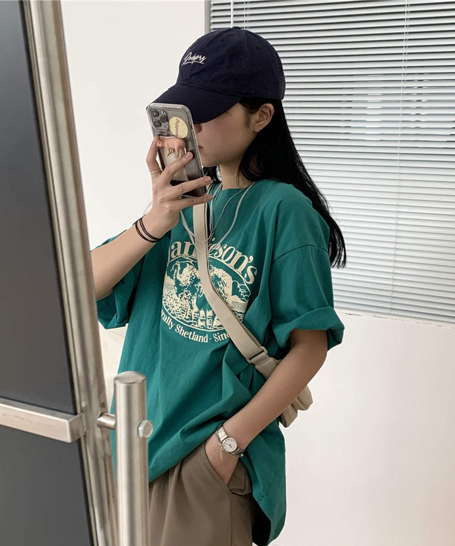 ヴィータフェリーチェ VitaFelice ルーズスタイル  ロゴTシャツ （WHITE） WHITE