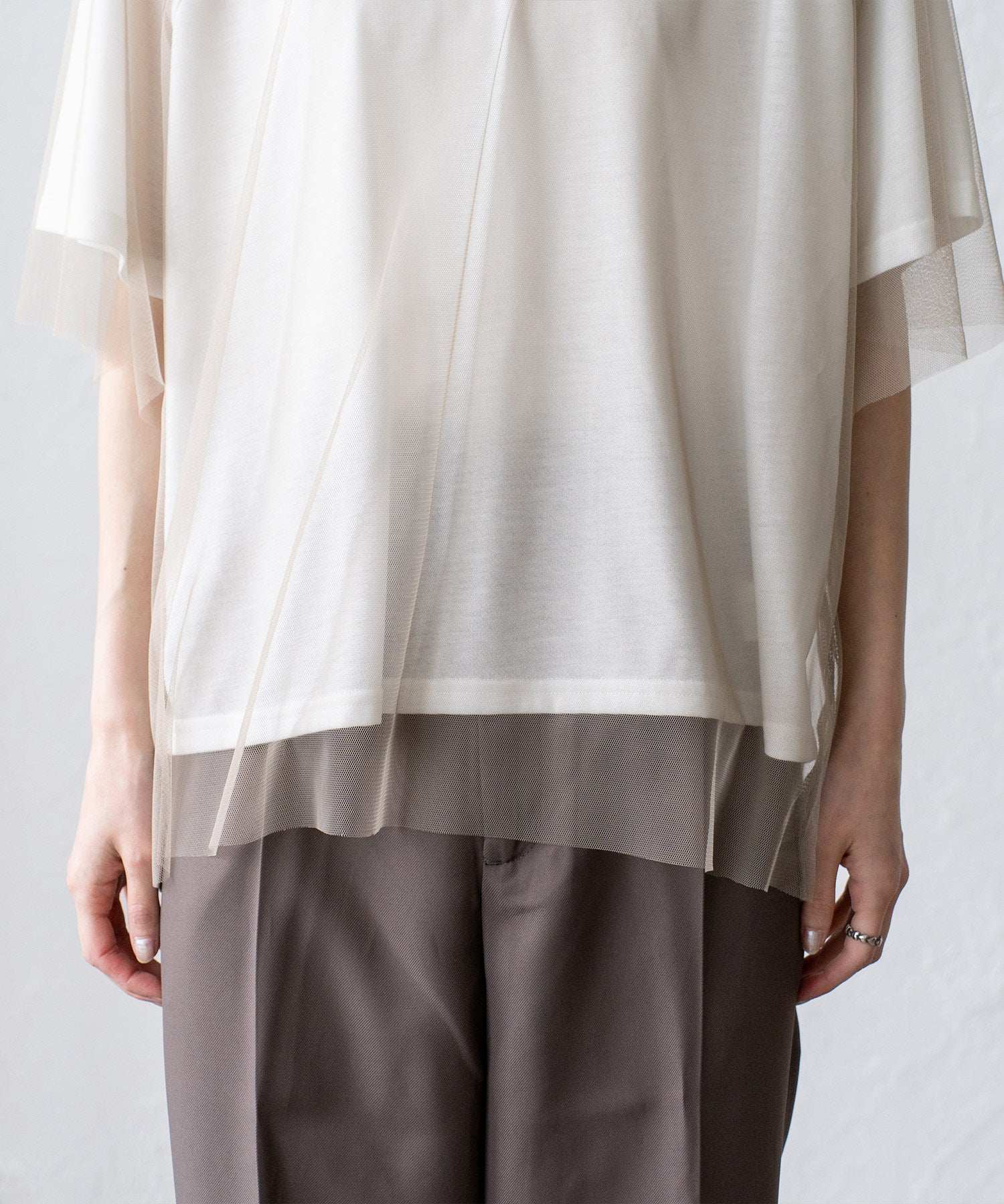 VitaFelice VitaFelice 薄紗分層 T 卹