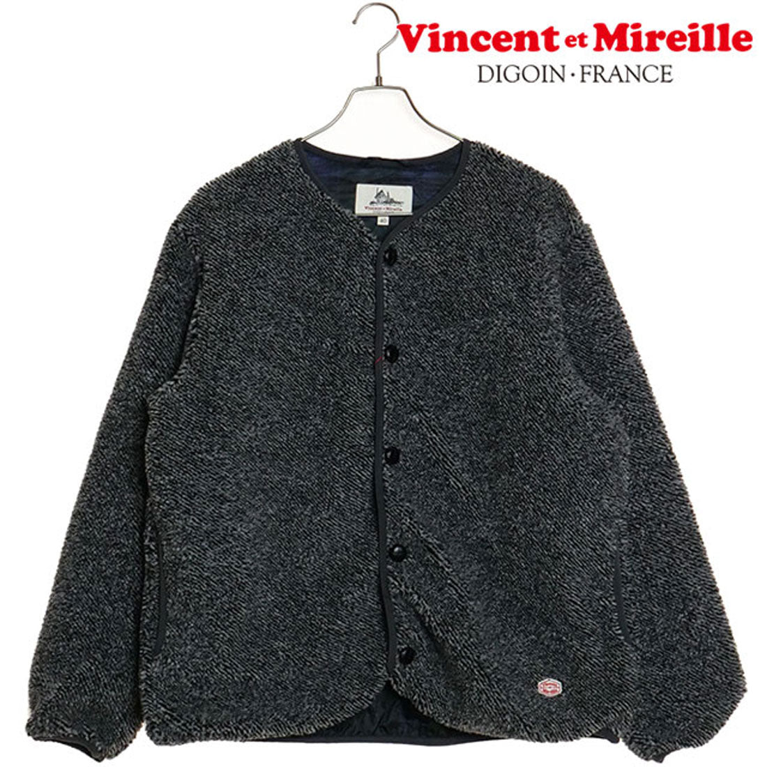 ヴァンソン・エ・ミレイユ Vincent et Mireille VINCENT ET MIREILLE BOA CARDIGAN GREY-MIX [VM242BL25030-92 FW24] （GREY-MIX） GREY-MIX