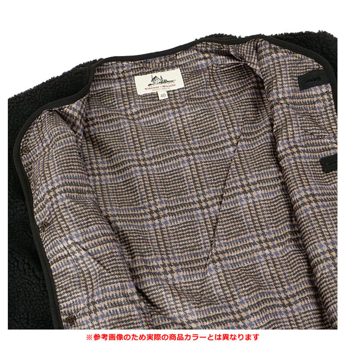 ヴァンソン・エ・ミレイユ Vincent et Mireille VINCENT ET MIREILLE BOA CARDIGAN GREY-MIX [VM242BL25030-92 FW24] （GREY-MIX） GREY-MIX
