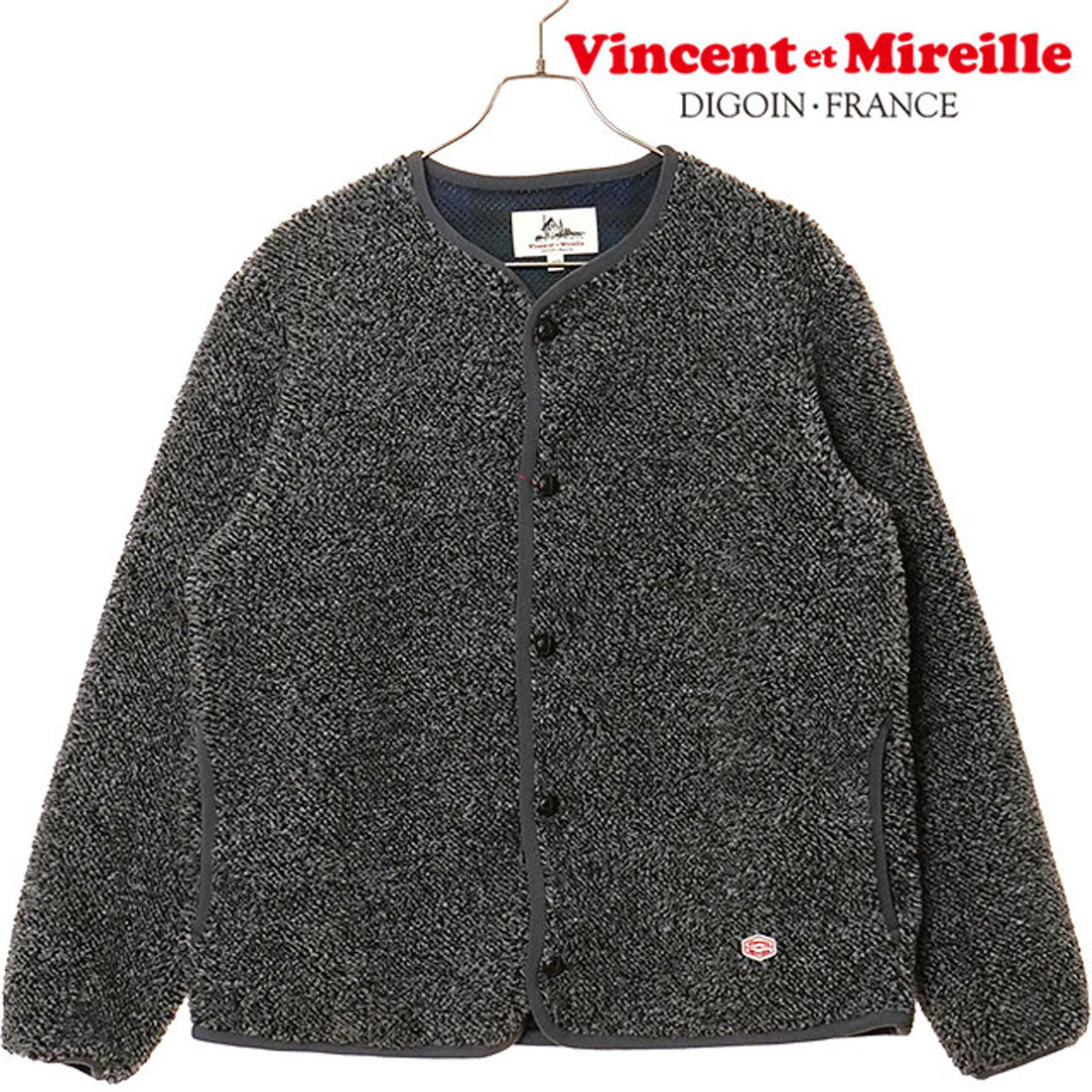 ヴァンソン・エ・ミレイユ Vincent et Mireille BOA CARDIGAN GRAY-MIX [VM252BL25130-92] （GRAY-MIX） GRAY-MIX