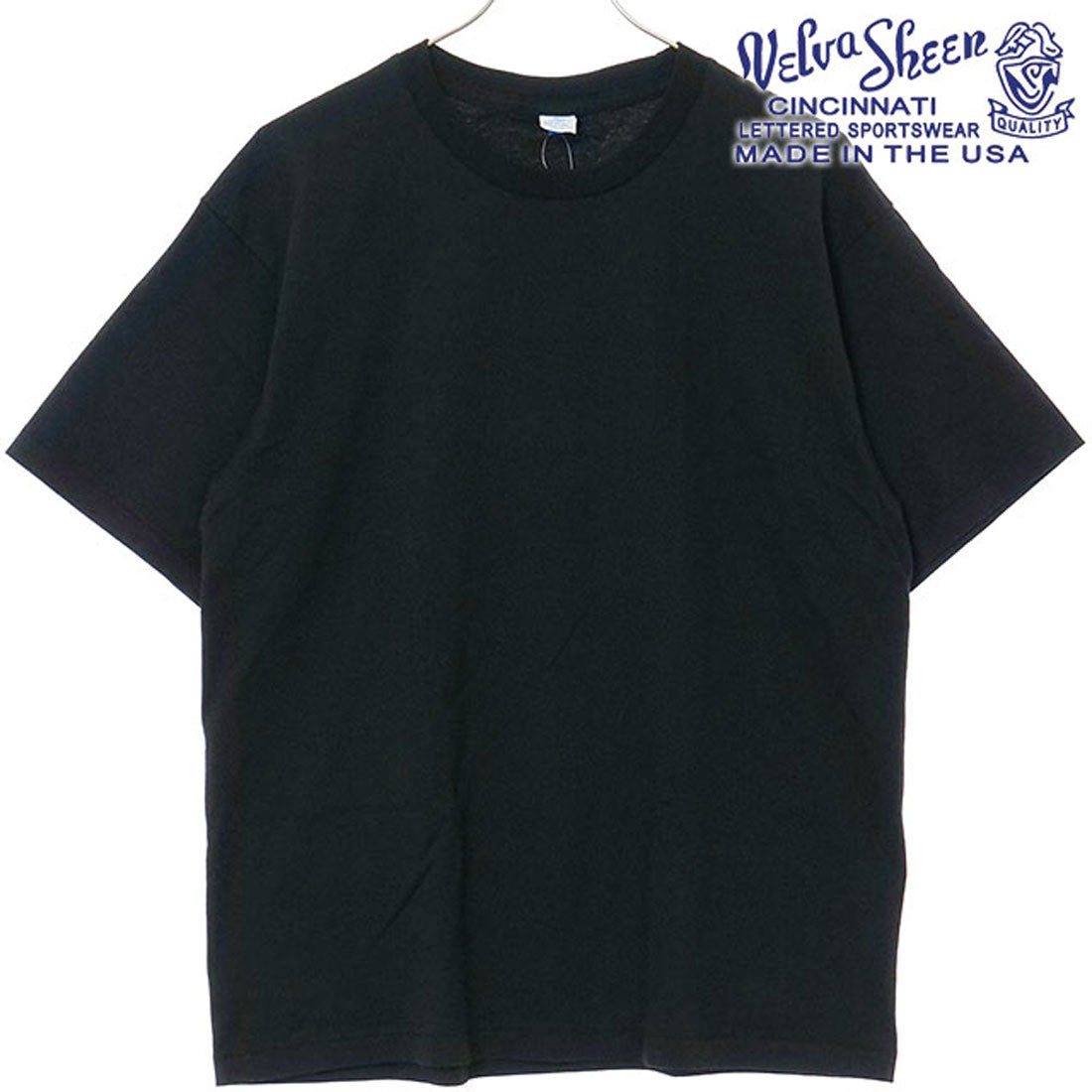 ベルバシーン Velva Sheen 1PAC S/S C/N TEE MADE IN USA BLACK [162319] （BLACK） BLACK