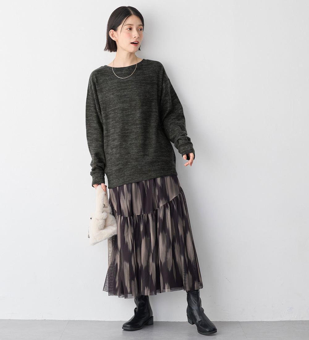 ヴィオラ エ ヴィオラ Viola e Viola 柔らかニットソーシンプルトップス