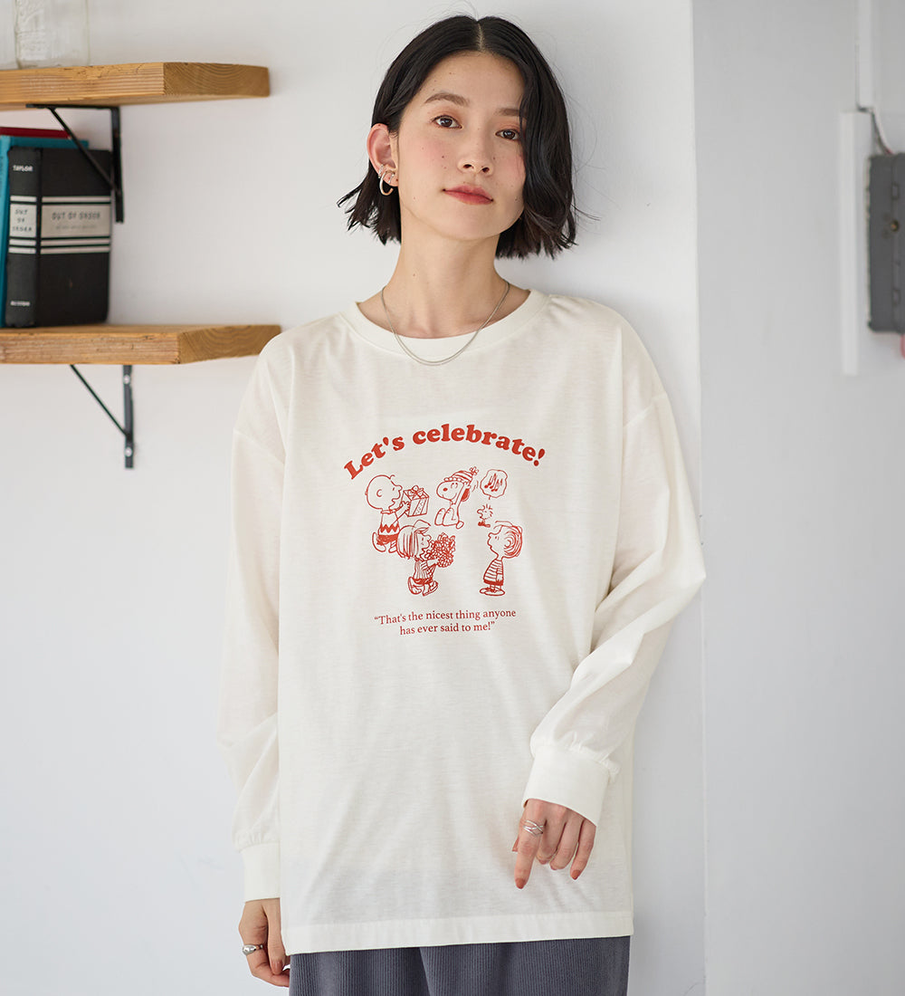 ヴィオラ エ ヴィオラ Viola e Viola 【スペシャルコラボ】スヌーピーCelebrateTシャツ （オフ） オフ