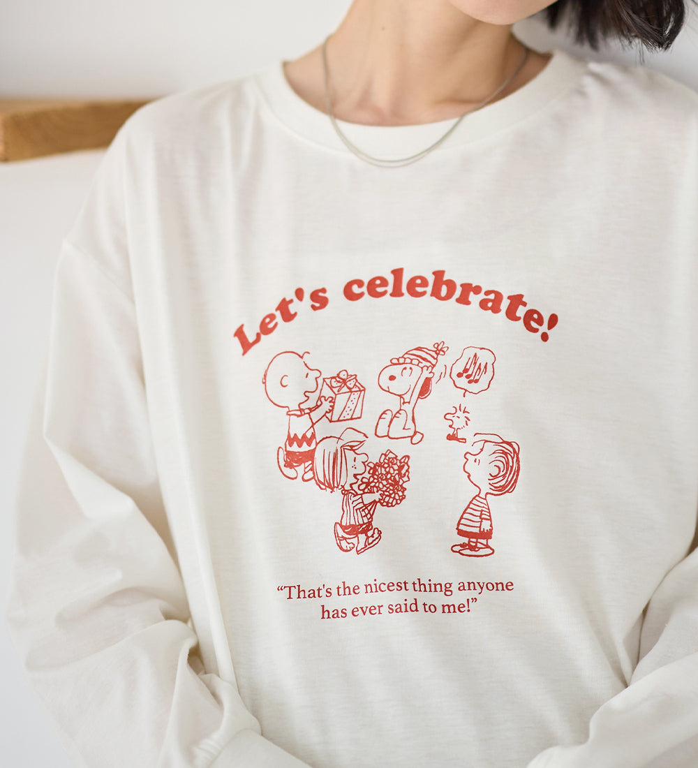 ヴィオラ エ ヴィオラ Viola e Viola 【スペシャルコラボ】スヌーピーCelebrateTシャツ （オフ） オフ