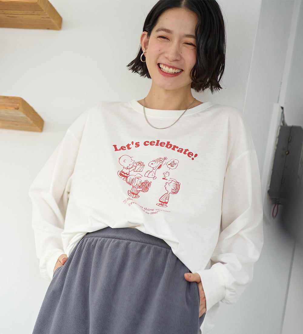 ヴィオラ エ ヴィオラ Viola e Viola 【スペシャルコラボ】スヌーピーCelebrateTシャツ （オフ） オフ