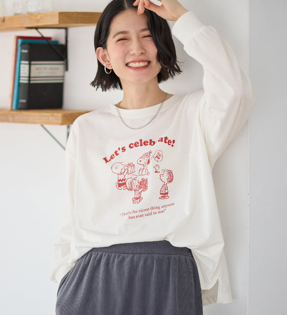 ヴィオラ エ ヴィオラ Viola e Viola 【スペシャルコラボ】スヌーピーCelebrateTシャツ （オフ） オフ