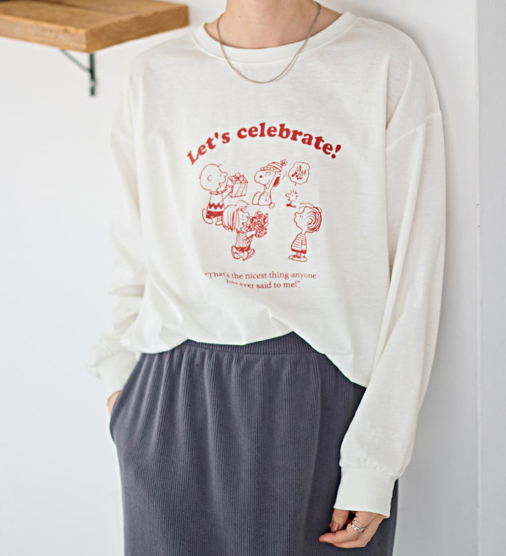 ヴィオラ エ ヴィオラ Viola e Viola 【スペシャルコラボ】スヌーピーCelebrateTシャツ （オフ） オフ