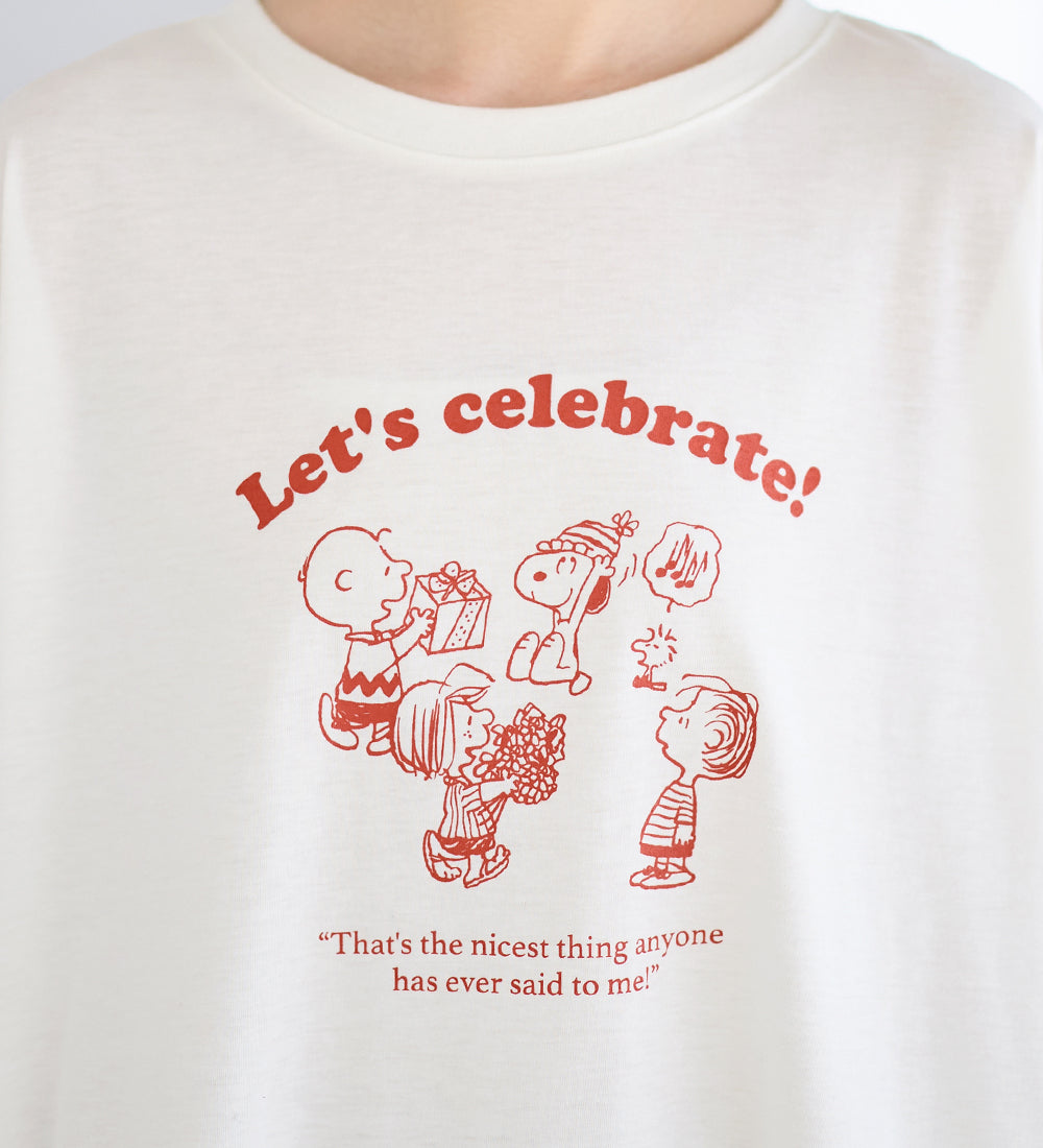ヴィオラ エ ヴィオラ Viola e Viola 【スペシャルコラボ】スヌーピーCelebrateTシャツ （オフ） オフ