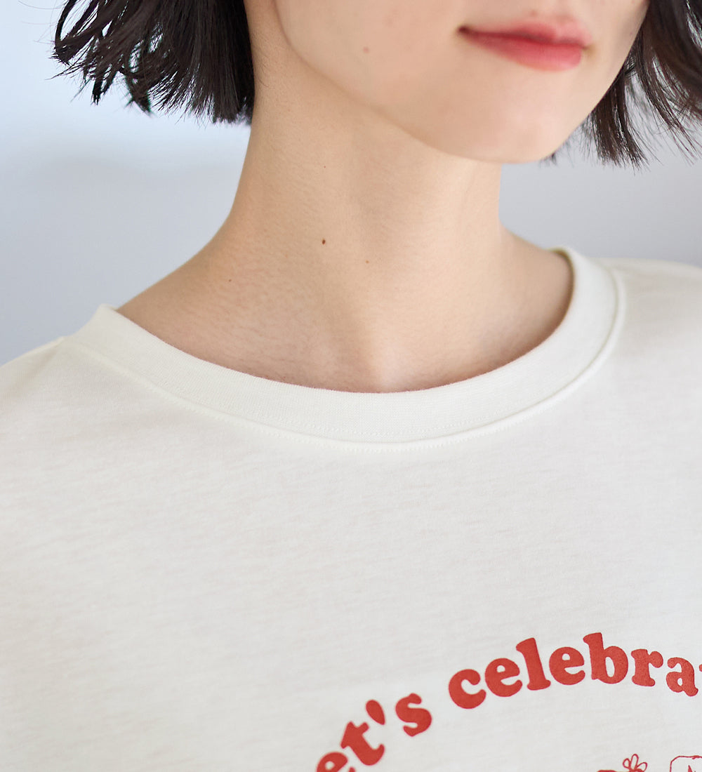 ヴィオラ エ ヴィオラ Viola e Viola 【スペシャルコラボ】スヌーピーCelebrateTシャツ （オフ） オフ