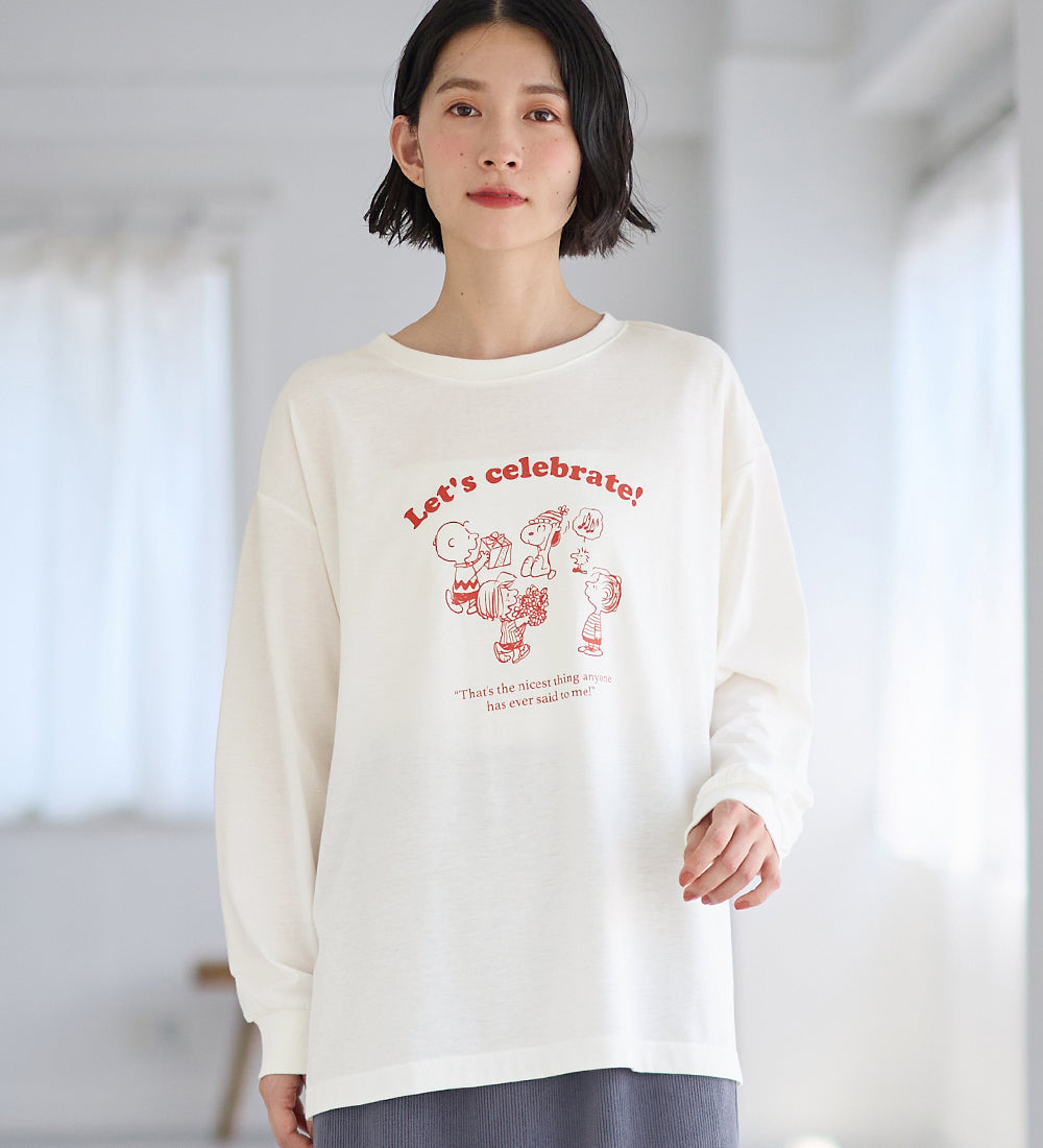 ヴィオラ エ ヴィオラ Viola e Viola 【スペシャルコラボ】スヌーピーCelebrateTシャツ （オフ） オフ