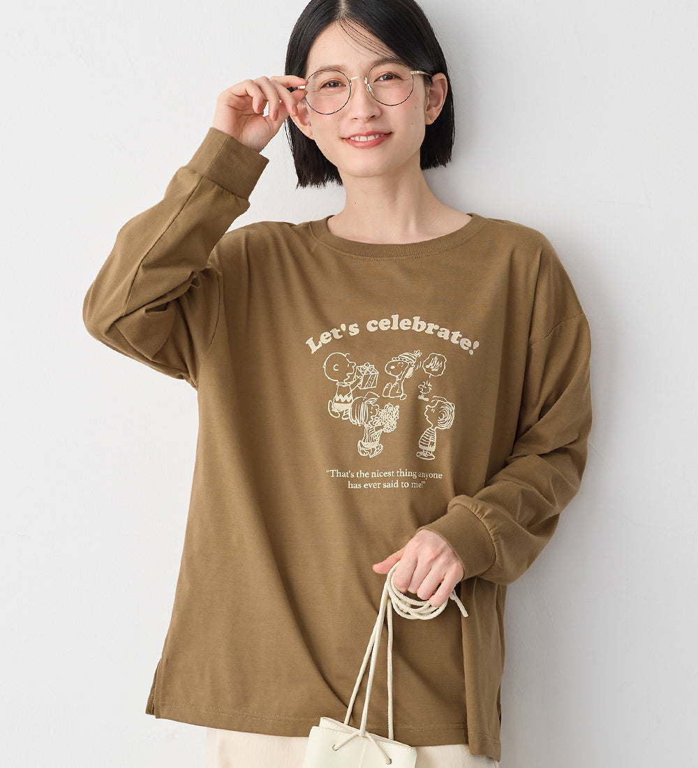 ヴィオラ エ ヴィオラ Viola e Viola 【スペシャルコラボ】スヌーピーCelebrateTシャツ （モカブラウン） モカブラウン