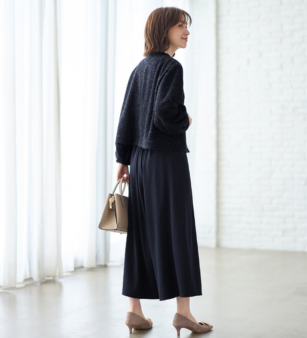 Viola e Viola [4-piece set] For entrance and graduation ceremonies! Fluffy puff sleeve cut jacket suit set &lt;M-5L&gt;