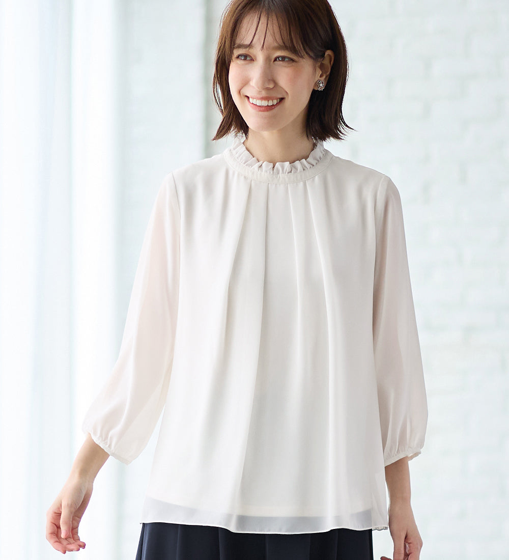 Viola e Viola [4-piece set] For entrance and graduation ceremonies! Fluffy puff sleeve cut jacket suit set &lt;M-5L&gt;