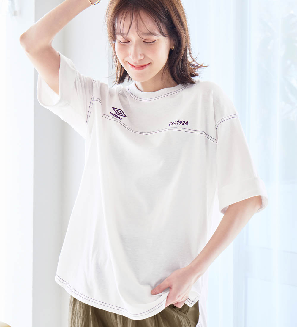 ヴィオラ エ ヴィオラ Viola e Viola 【アンブロ】ビッグシルエットTシャツ （オフホワイト） オフホワイト