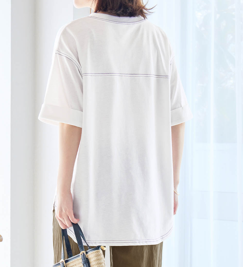 ヴィオラ エ ヴィオラ Viola e Viola 【アンブロ】ビッグシルエットTシャツ （オフホワイト） オフホワイト