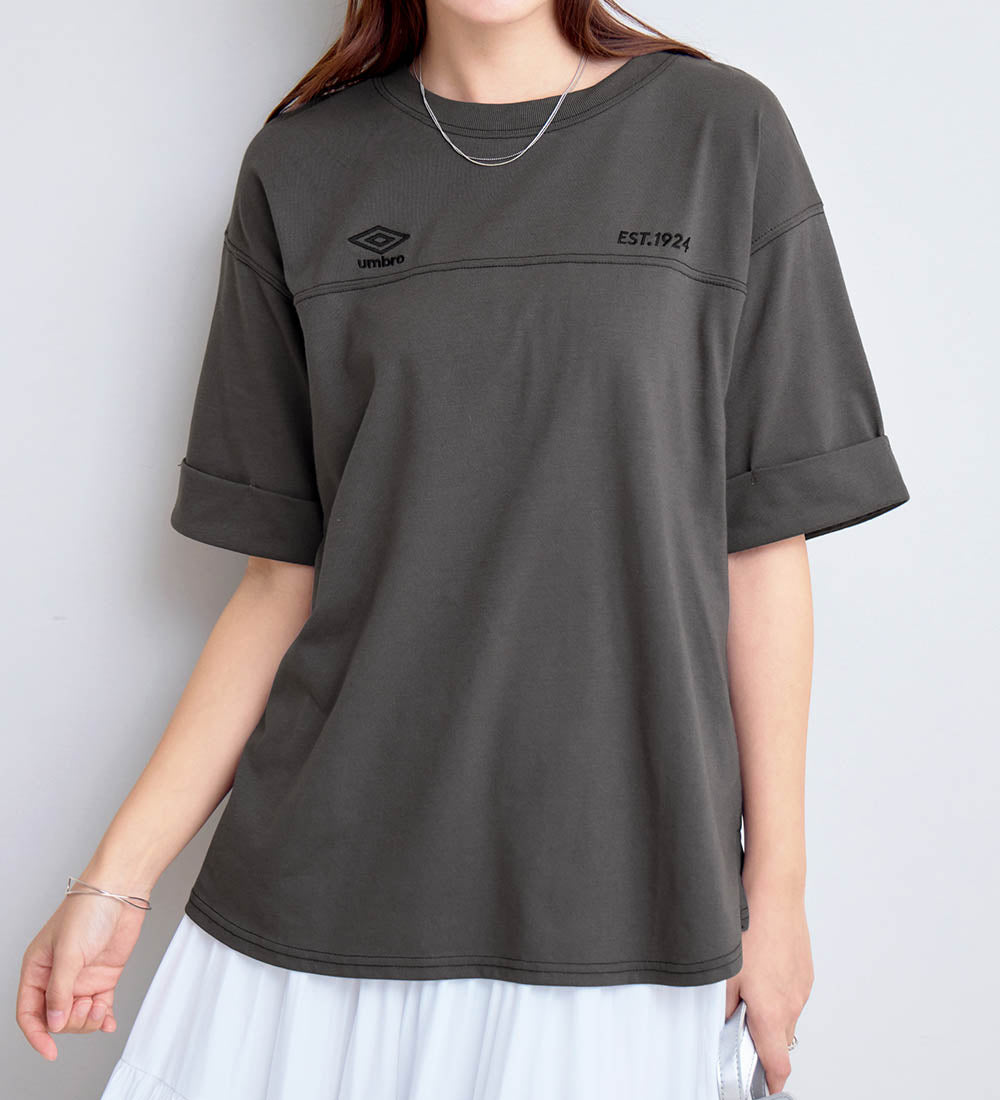 ヴィオラ エ ヴィオラ Viola e Viola 【アンブロ】ビッグシルエットTシャツ （チャコール） チャコール
