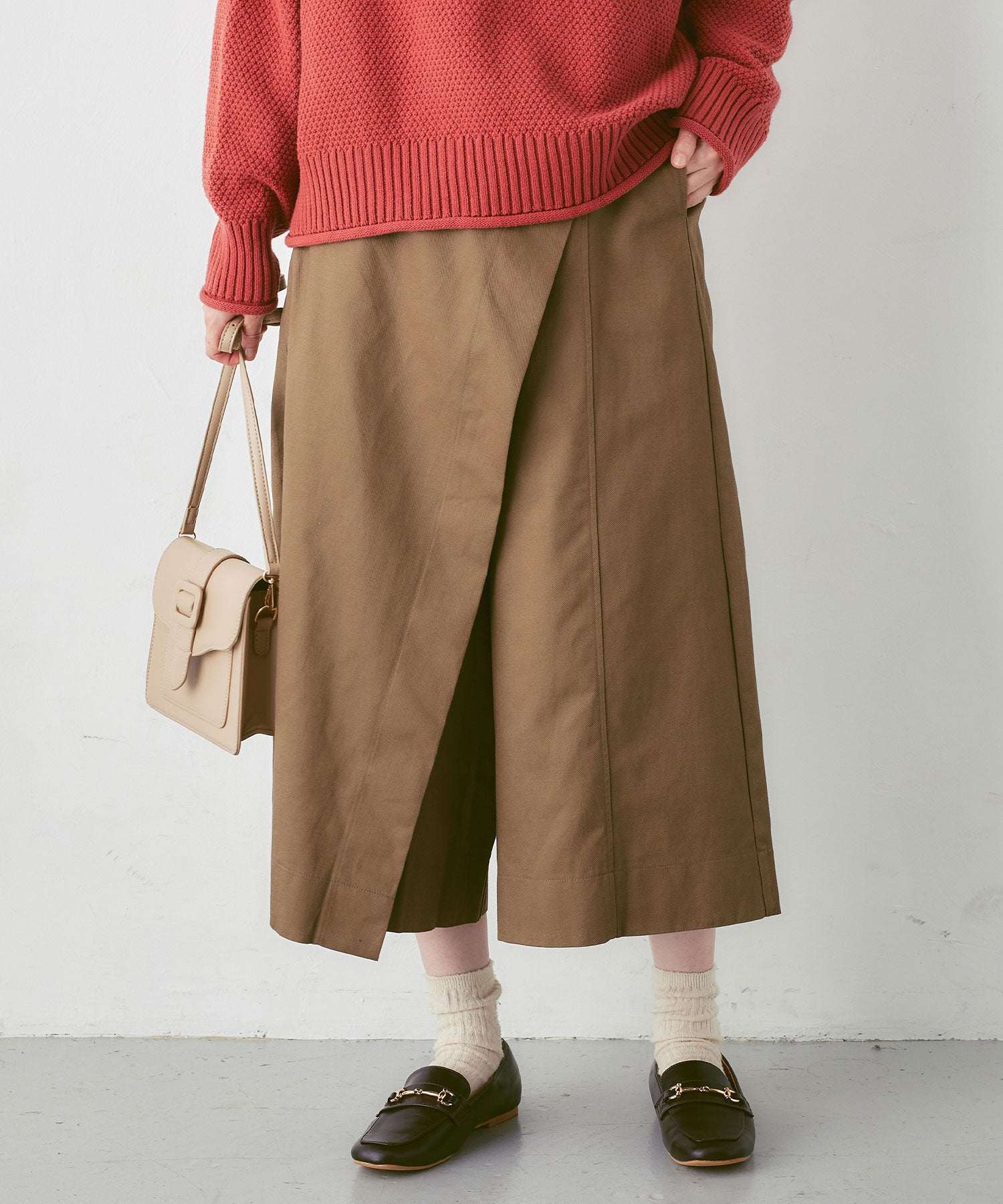 Viola e Viola 100% cotton wrap style cafe pants