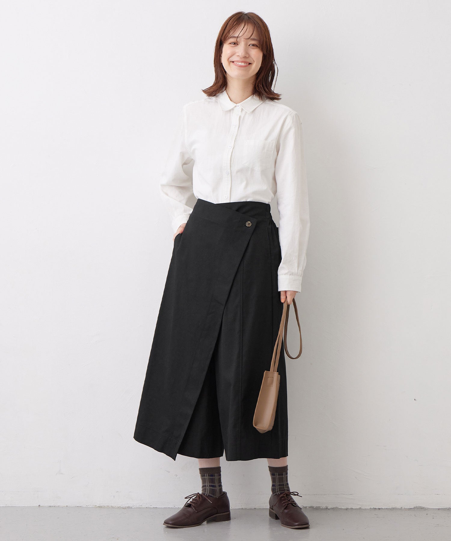 Viola e Viola 100% cotton wrap style cafe pants
