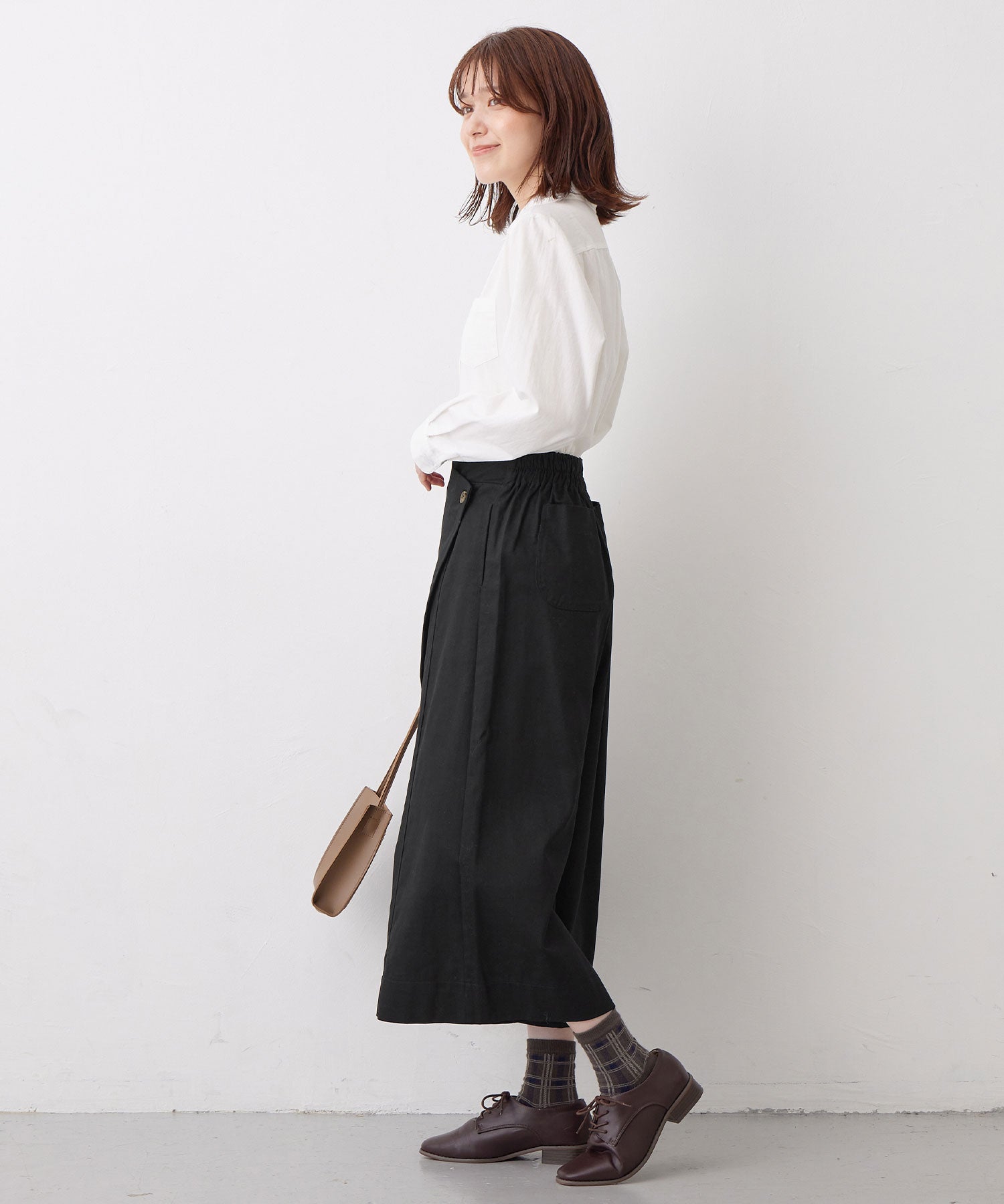 Viola e Viola 100% cotton wrap style cafe pants