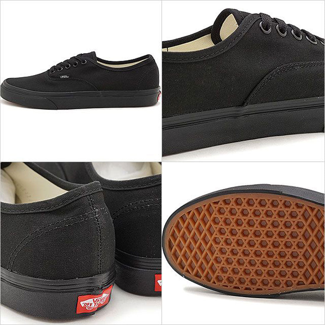 ヴァンズ VANS AUTHENTIC BLACK/BLACK [VN000EE3BKA]
