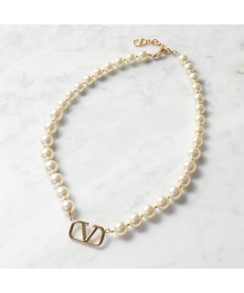 ヴァレンティノ VALENTINO VALENTINO ネックレス J0P13UXM パール Vロゴ （0O3/ゴールド） 0O3/ゴールド