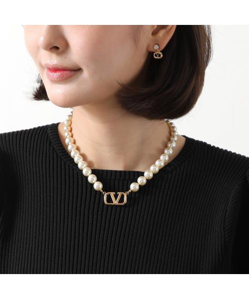 ヴァレンティノ VALENTINO VALENTINO ネックレス J0P13UXM パール Vロゴ （0O3/ゴールド） 0O3/ゴールド