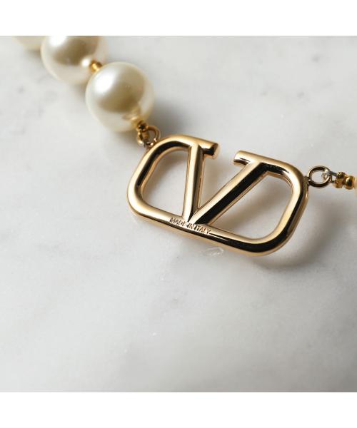 ヴァレンティノ VALENTINO VALENTINO ネックレス J0P13UXM パール Vロゴ （0O3/ゴールド） 0O3/ゴールド