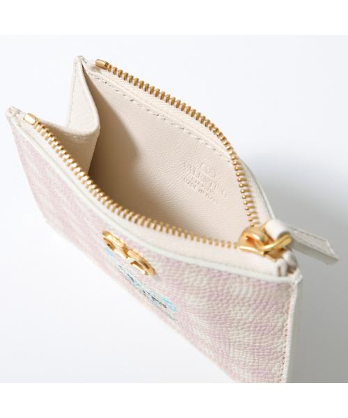 ヴァレンティノ VALENTINO VALENTINO コインケース P0AK9JVH Vロゴ ギンガムチェック （9PK/ピンク×アイボリー） 9PK/ピンク×アイボリー