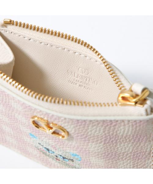 ヴァレンティノ VALENTINO VALENTINO コインケース P0AK9JVH Vロゴ ギンガムチェック （9PK/ピンク×アイボリー） 9PK/ピンク×アイボリー
