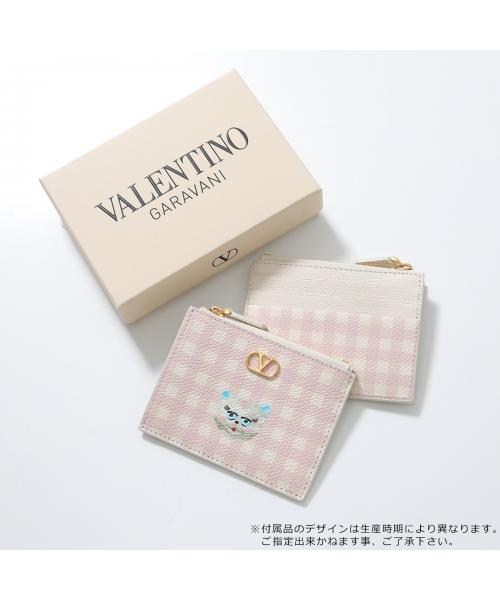 ヴァレンティノ VALENTINO VALENTINO コインケース P0AK9JVH Vロゴ ギンガムチェック （9PK/ピンク×アイボリー） 9PK/ピンク×アイボリー