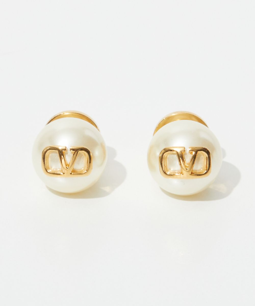 ヴァレンティノ VALENTINO 5W2J0E35UXM 耳環 VLOGO SIGNATURE PEARL 女士 配飾 V標誌 簽名 珍珠耳環